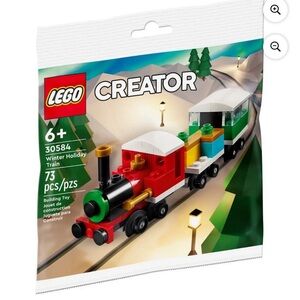LEGO Creator Festive Winter Holiday Train - Red, Green, White